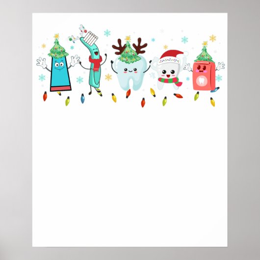 Poster Noël dentaire (Devant)