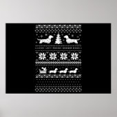 Poster Noël des Dachshunds (Devant)