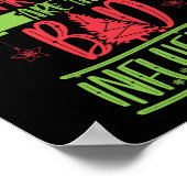 Poster Noël Désolé Père Noël Mes Amis Sont Mauvais (Coin)