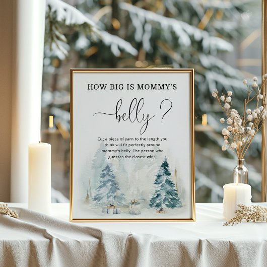 Poster Noël d'hiver à quel point est grand le jeu du vent