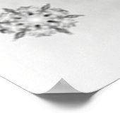 Poster Noël d'hiver de neige (Coin)