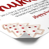 Poster Noël d'hiver Minuscule Chasse de bébé Baby shower (Coin)