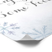 Poster Noël d'hiver Profitez d'un signe alimentaire (Coin)