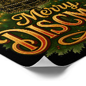 Poster Noël Disc Golf Joyeux Discmas  (Coin)