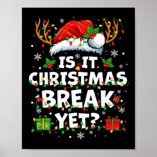 Poster Noël drôle de vacances Est-ce déjà les vacances de