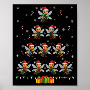 Poster Noël du Géant Asiatique Hornet Santa Hat Noël