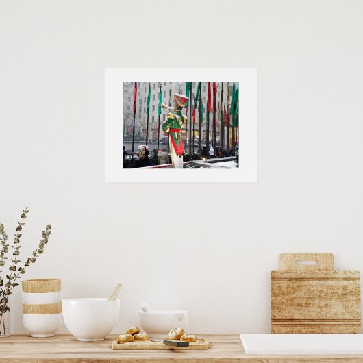 Poster Noël du Rockefeller Center (Cuisine)