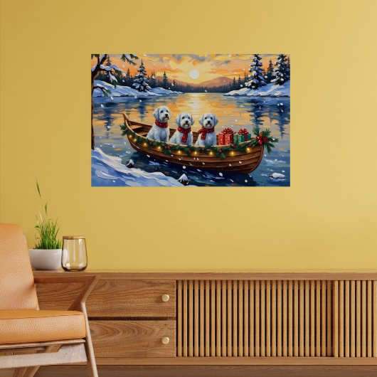 Poster Noël en bateau maltais (Salon 2)
