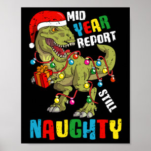 Poster Noël En Juillet Dinosaur T Rex Été Enfants Garçons