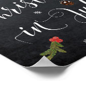 Poster Noël en juillet mariage de fête etc signe (Coin)