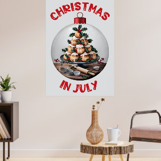 Poster Noël en Juillet, Profiteroles Bulle