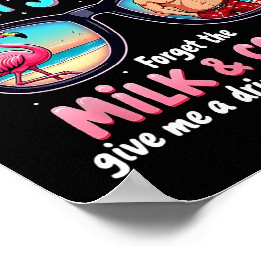 Poster Noël En Juin Oubliez L'Édition Lait Et Cookies (Coin)