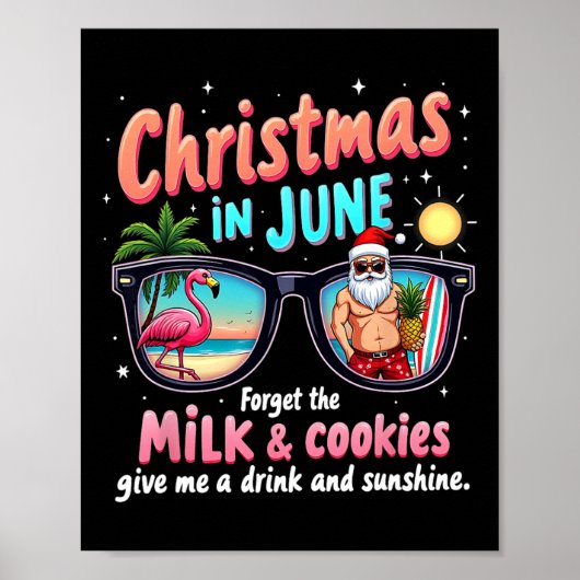 Poster Noël En Juin Oubliez L'Édition Lait Et Cookies (Devant)