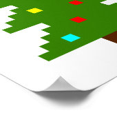 Poster Noël en pixel art (Coin)