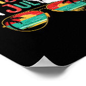 Poster Noël ensoleillé En Juillet Été Noël Plage Vacati (Coin)