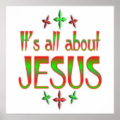 Poster Noël est à propos de Jésus (Devant)