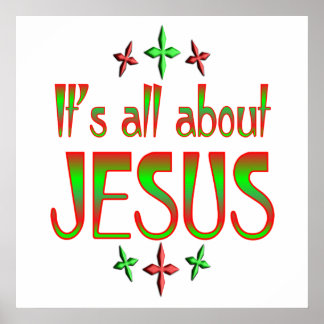 Poster Noël est à propos de Jésus