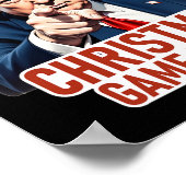 Poster Noël est arrivé tôt drôle Donald Trump Père Noël C (Coin)