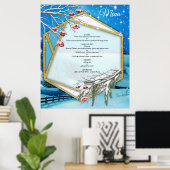 Poster Noël et Nouvel An 2024 (Bureau à domicile)