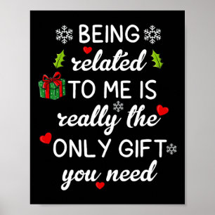 Poster Noël Étant Lié À Moi Amusants Pajamas De Famille X