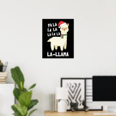 Poster Noël Fa La Llama Essentiel (Bureau à domicile)