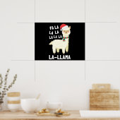 Poster Noël Fa La Llama Essentiel (Cuisine)