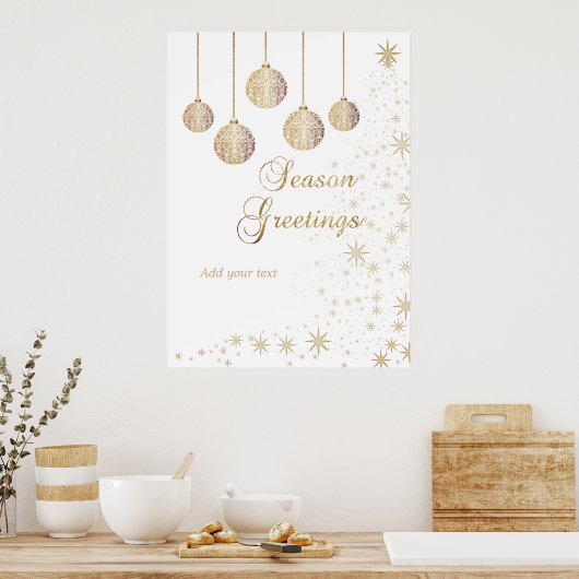 Poster Noël festif (Cuisine)