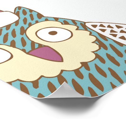 Poster Noël festif : Arrière - plan Vintage (Coin)