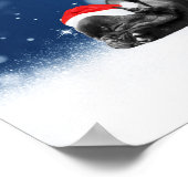 Poster Noël Français Chien de taule Chien Chien de Chien  (Coin)