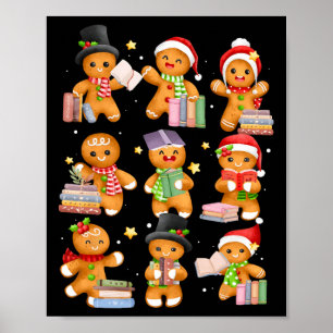 Poster Noël Fun pain d'épices Étudiant Xmas Paj