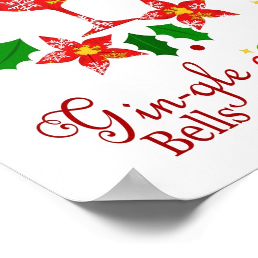 Poster Noël Gin-gle Bells (Coin)