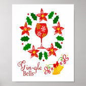 Poster Noël Gin-gle Bells (Devant)