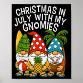 Poster Noël Gnome En Juillet Avec Mes Gnomies Summer Vac (Devant)