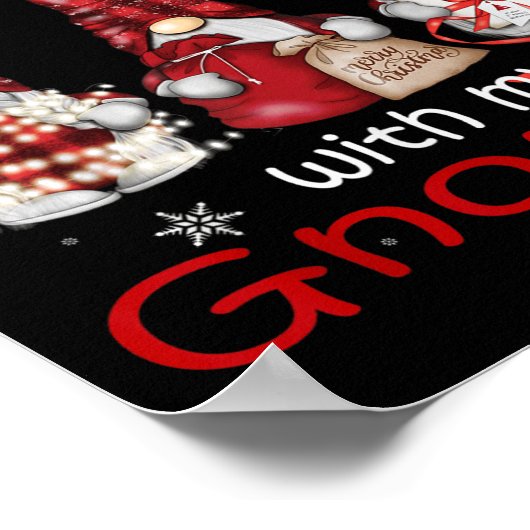 Poster Noël Gnome Famille Pour Femmes Hommes - Buffalo Pl (Coin)