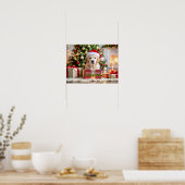 Poster Noël Golden Retriever (Cuisine)