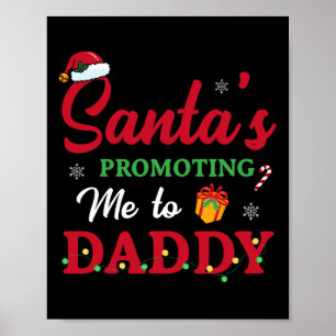 Poster Noël Grossesse Faire-part Nouveau Papa Maman Cadea