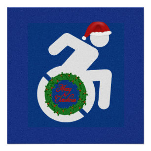 Poster Noël Handicapé