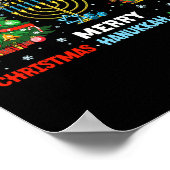 Poster Noël Hanoukka Kwanzaa Joyeux Joyeux Vacances Corre (Coin)