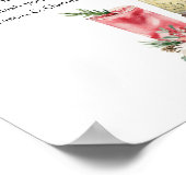 Poster Noël hiver Floral Bloody et Bubbly Bar (Coin)