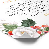 Poster Noël hiver ne dites pas Fête des mariées de la mar (Coin)