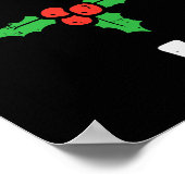 Poster Noël Je N'Ai Pas Rendu Les Règles Mistletoe Drôle  (Coin)