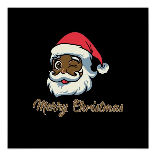 Poster Noël Joyeux Noël de Noël de Noël de Père Noël (Devant)