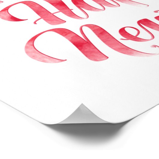 Poster Noël | Joyeux Noël et Bonne Année (Coin)