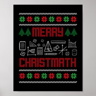 Poster Noël Joyeux Noël Geeks Nerd Cadeau enseignant