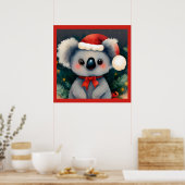 Poster Noël Koala 1 (Cuisine)
