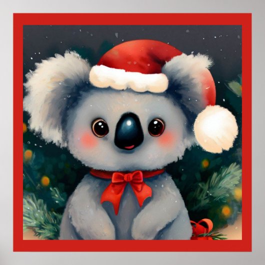 Poster Noël Koala 1 (Devant)