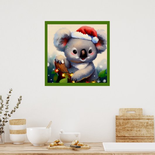 Poster Noël Koala 2 (Cuisine)
