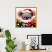 Poster Noël Koala 4 (Bureau à domicile)