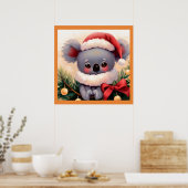 Poster Noël Koala 4 (Cuisine)