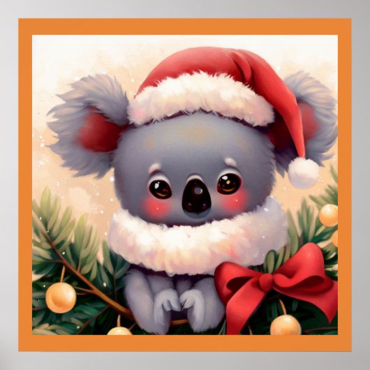 Poster Noël Koala 4 (Devant)